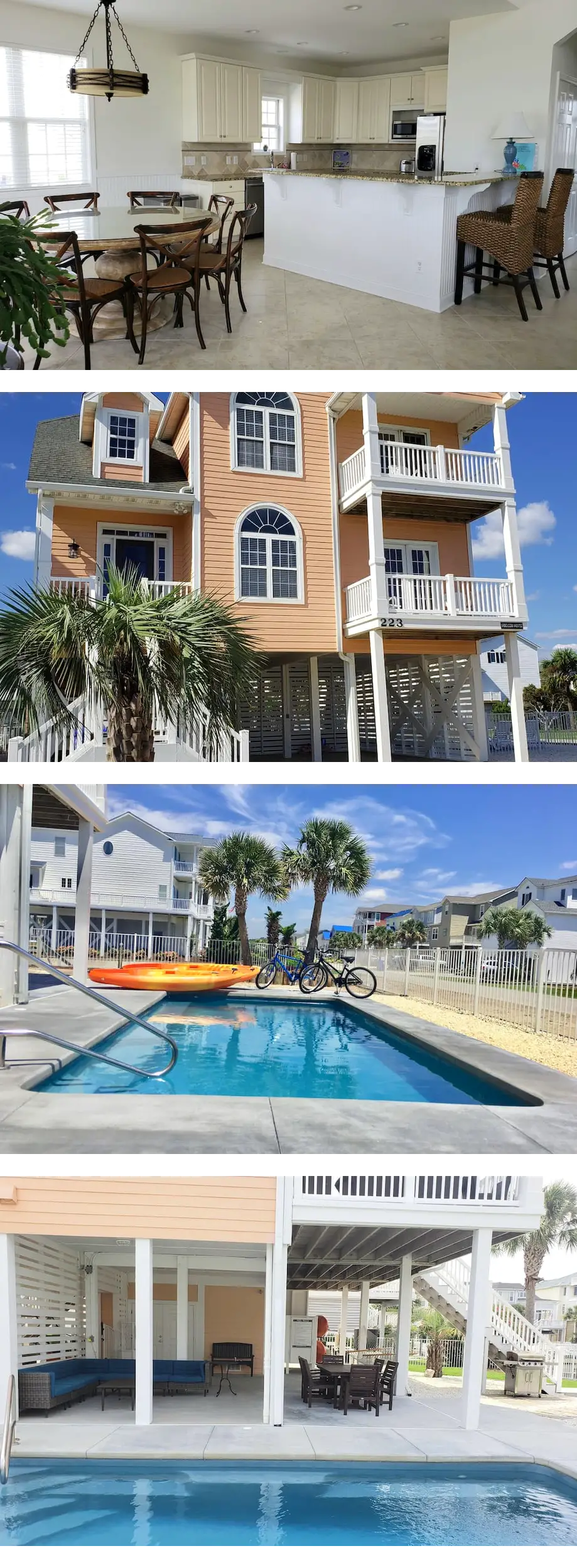 Updated, 4BR, Sleeps 12, Pool, 1 Min Wal...