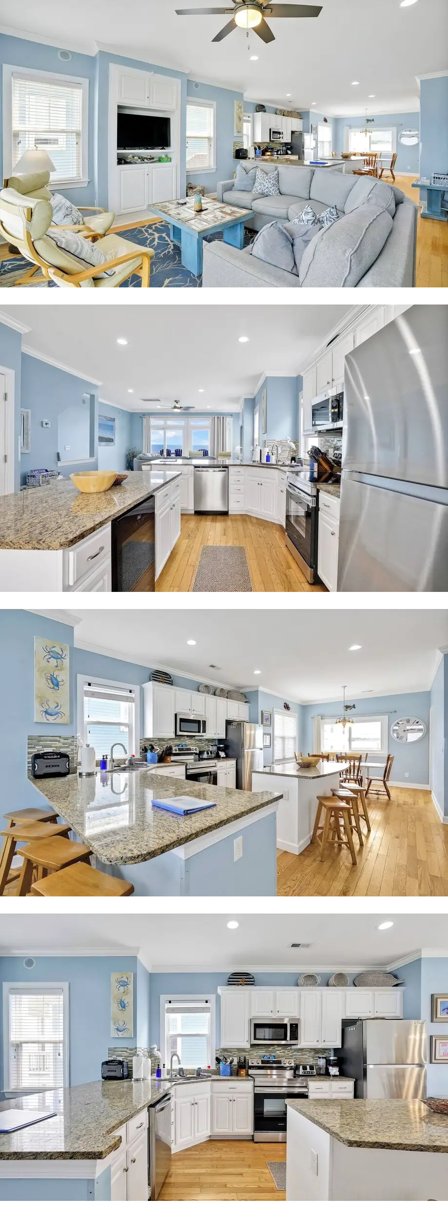 Beachfront Duplex with 3 Decks and Aweso...