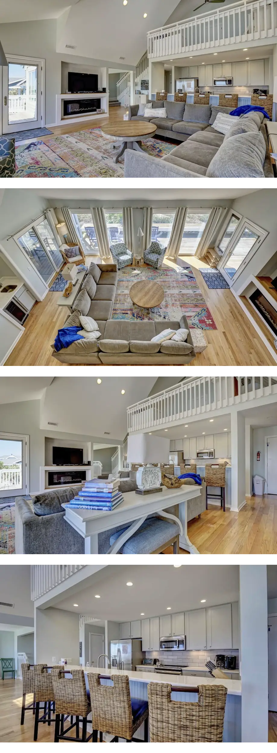 Oceanfront, spacious, upstairs and downs...