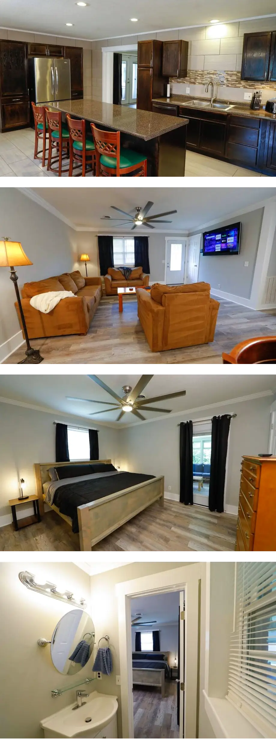 Spacious Kitchen, Living, & Sunroom w/Ki...