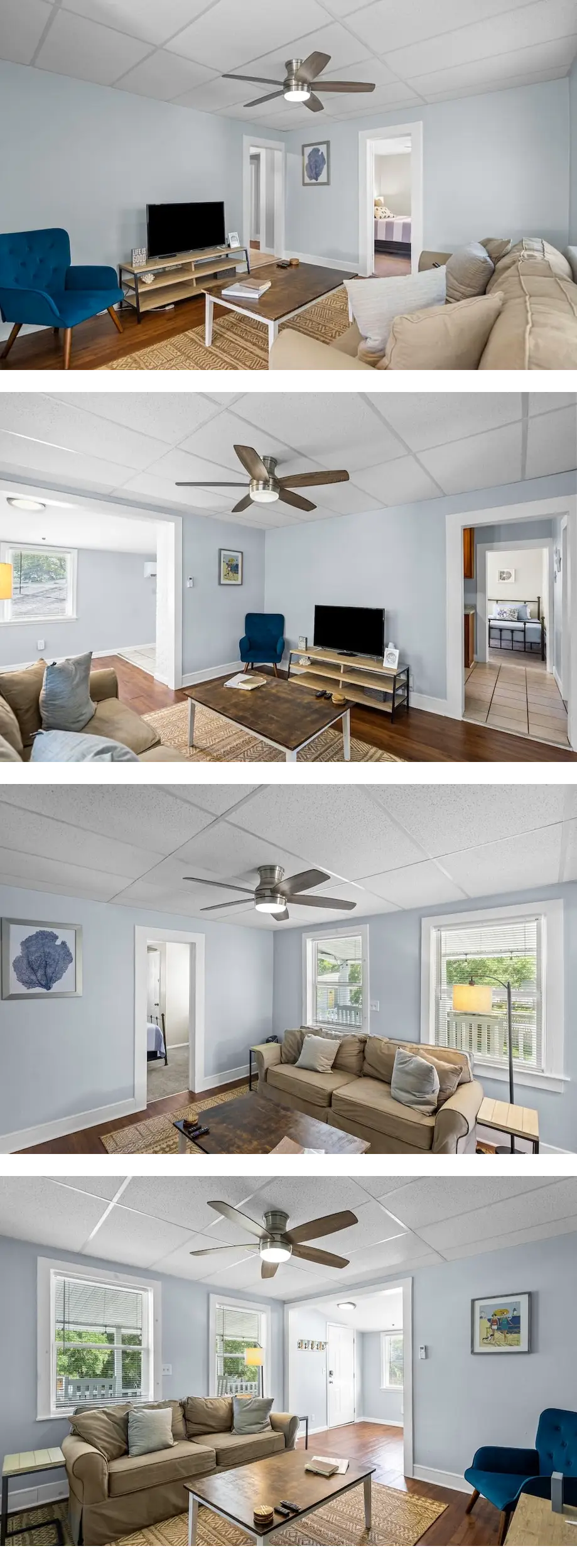 The Teal Door is a 3 Bedroom 1 Bath Unit...